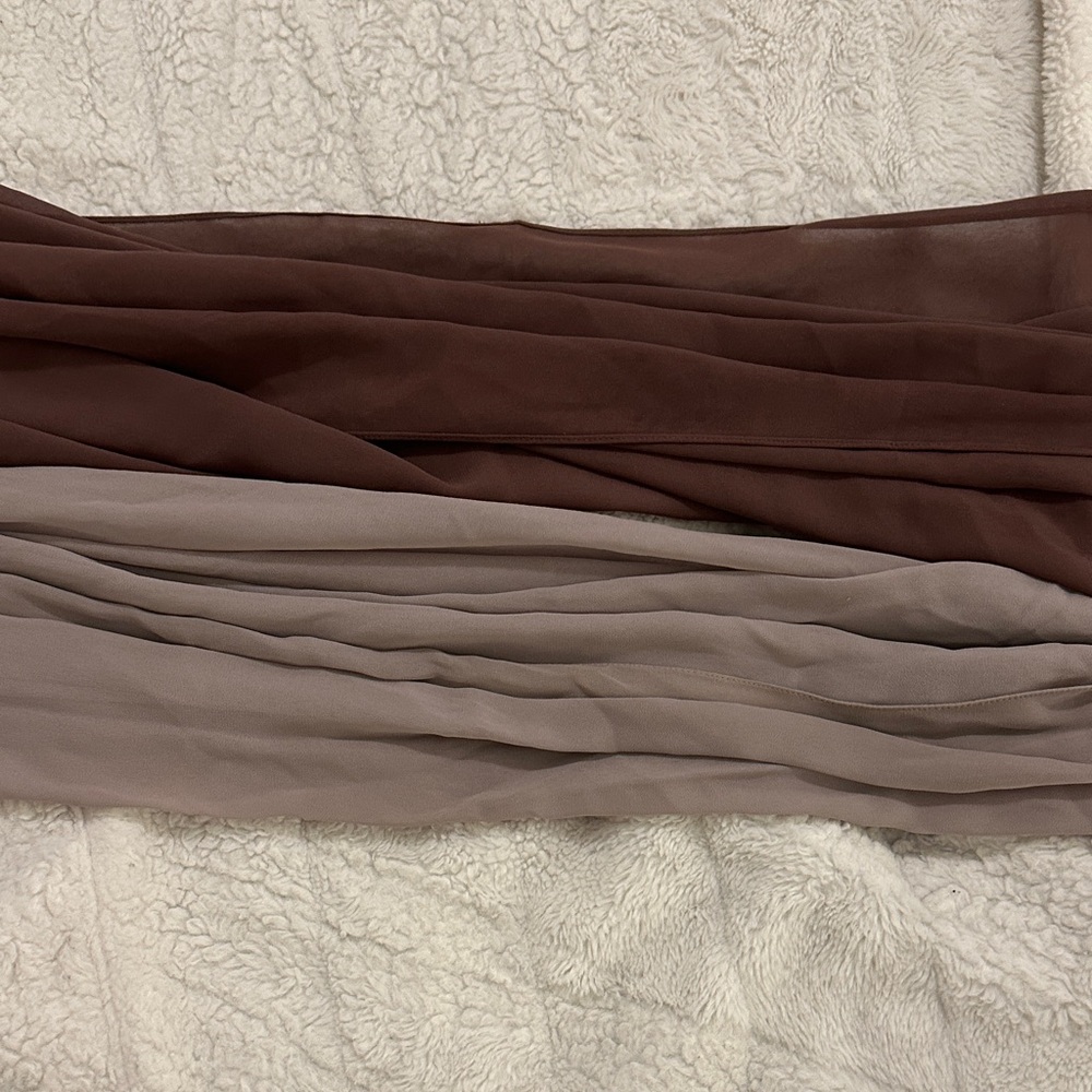 Haute Hijab Brown and Tan Elegant Set